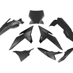 PLASTIC KIT 6PC KTM 85 2025 R-TECH BLACK R-KITKTM-NR0-885
