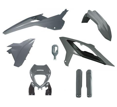 PLASTIC KIT/6 2023-24 BETA RR125-480 QUANTUM GREY, RTECH R-KITBET-GR0-623