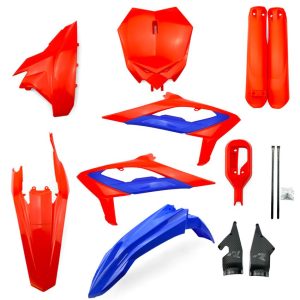PLASTIC KIT/6 2024-25 BETA RX 300-450 BETA BLUE/RED, RTECH R-KITBET-RS0-626