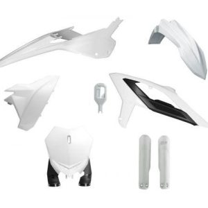 PLASTIC KIT/6 2024-25 BETA RX 300-450 WHITE, RTECH R-KITBET-BN0-624