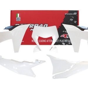 PLASTIC KIT/7 2024-2025 KTM EXC, EXC-F WHITE/BLACK, RTECH R-KITKTM-BN0-704
