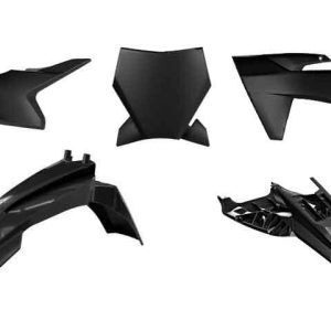 PLASTIC KIT 2024-2025 KTM 50 SX BLACK, RTECH R-KITKTM-NR0-150