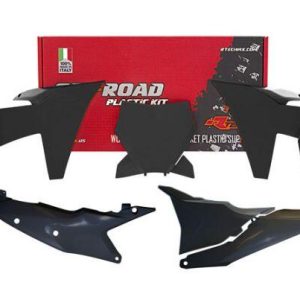 PLASTIC KIT/6 2023-24 KTM SX/SXF, BLACK, RTECH R-KITKTM-NR0-023