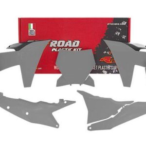 PLASTIC KIT/6 2023-24 KTM SX/SXF, QUANTUM GREY/BLACK, RTECH R-KITKTM-GR0-023
