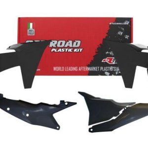 PLASTIC KIT/5 2024-2025 KTM EXC, EXC-F BLACK, RTECH R-KITKTM-NR0-524
