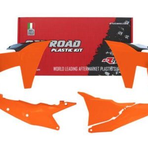 PLASTIC KIT/5 2024-2025 KTM EXC, EXC-F ORANGE/BLACK, RTECH R-KITKTM-AR0-524