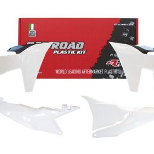 PLASTIC KIT/5 2024-2025 KTM EXC, EXC-F WHITE/BLACK, RTECH R-KITKTM-BN0-524