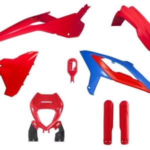 PLASTIC KIT/6 2023-24 BETA RR, RED/BLUE, RTECH R-KITBET-RSB-623