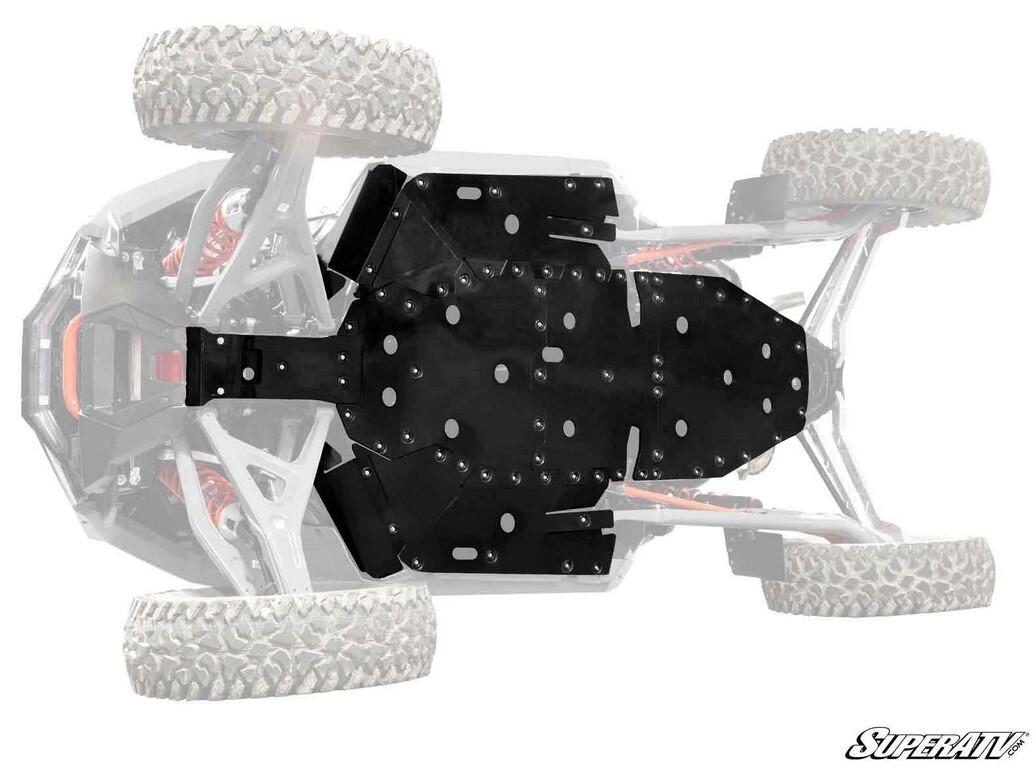 FULL SKID PLATE POLARIS RZR TURBO R 2 SEAT