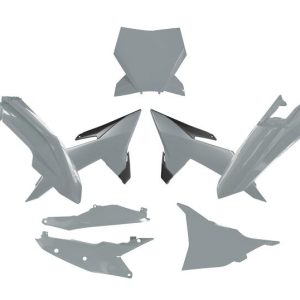 PLASTIC KIT 6PCS KTM SX SXF XC XC-F 2025, R-TECH R-KITKTM-GR0-025 QUANTUM GREY
