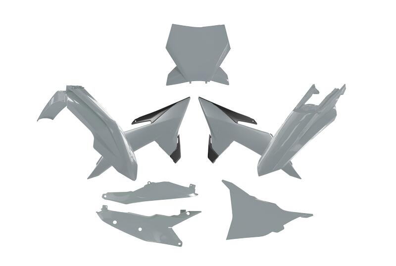 PLASTIC KIT 6PCS KTM SX SXF XC XC-F 2025, R-TECH R-KITKTM-GR0-025 QUANTUM GREY