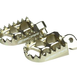 EVO FOOTPEGS TITANIUM COLOR 97-26 ALTA FANTIC YAMAHA REDSHIFT EX MX SM XE XX YZ WR TENERE 57mm SCAR S1511T