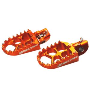 EVO FOOTPEGS ORANGE 16-24 KTM HUSQVARNA GAS-GAS SX XC EXC TC TX TE FC FE FS MC EC 57mm SCAR S5511OR