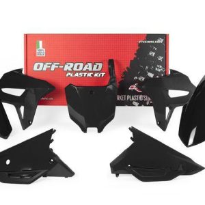 PLASTIC KIT/6 CRF450R 2021-24, RTECH R-KITCRF-NR0-521 BLACK