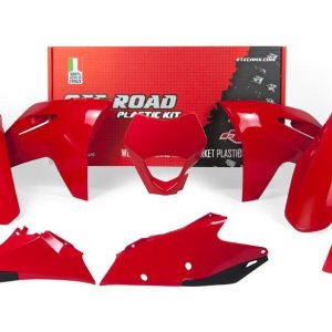 PLASTIC KIT/6 2021-23 EC-ECF RED, RTECH R-KITGAS-RG0-521, GASGAS, WITH HEADLIGHT COWL