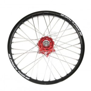 21x1.60 WHEEL GASGAS GLOSS BLACK/GLOSS RED, GLOSS BLACK RIM, GLOSS RED HUB, SILVER NIPPLES, SP157.03.80.01.99