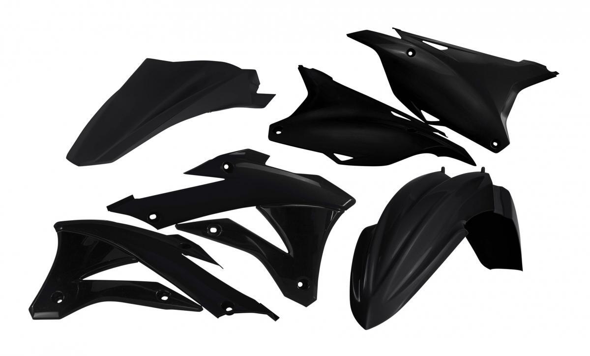 PLASTIC KIT/5 2022-25 KX85/112 BLACK, RTECH R-KITKX0-NR0-585