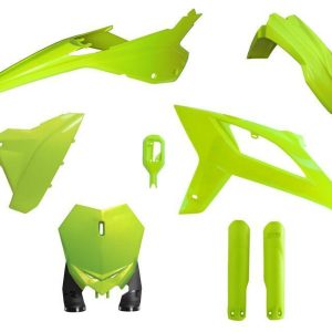 PLASTIC KIT/6 2020-22 BETA RX125-480 NEON YELLOW, RTECH R-KITBET-GF0-622