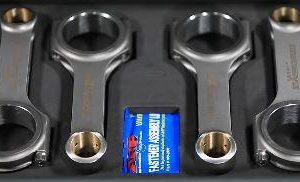 CONNECTING ROD SET 4 [D20mm Top Eye] 119.5mm 1300 HAYABUSA 99-07, SUZUKI ROAD 12160-24F02 12160-24F01, KPM002 CR-HAY-119.5B-18