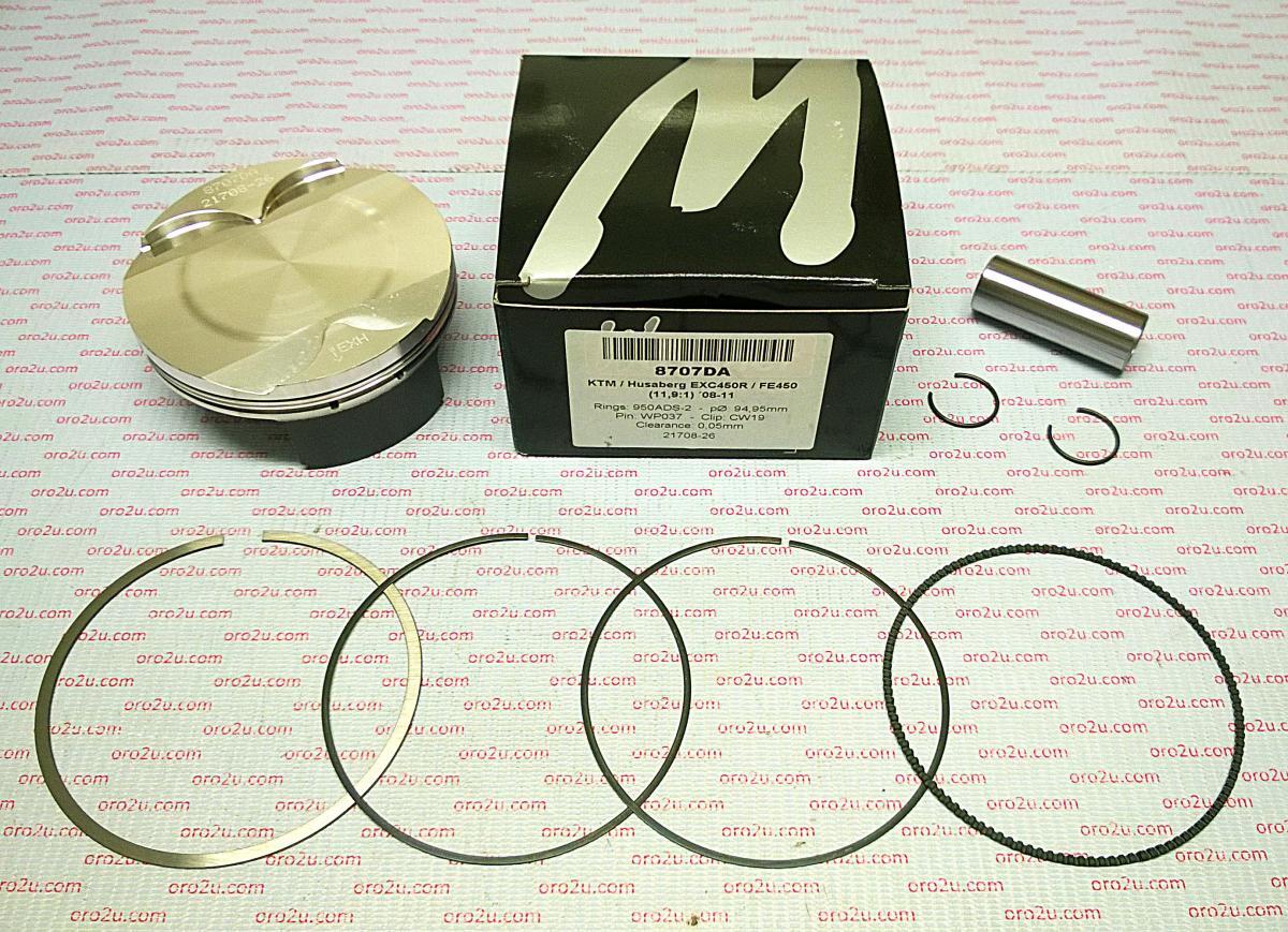 PISTON KIT KTM EXC450 95.00 A, WOSSNER 8707DA HUSABERG 78030007300