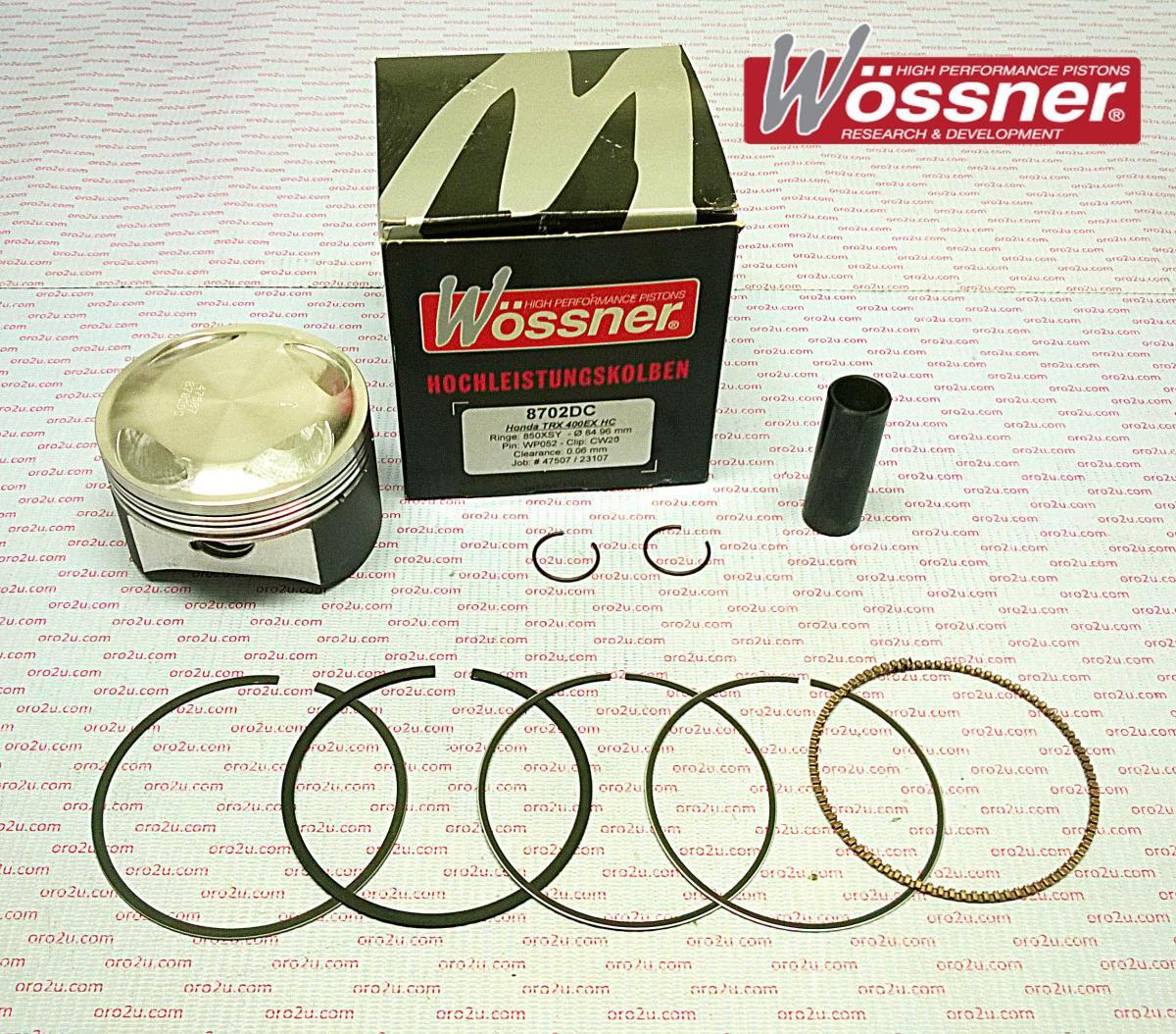 PISTON KIT 99-08 TRX XR 87.50, FORGED WOSSNER 8702D250 400
