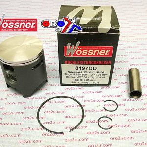 PISTON KIT 88-00 KX80 52.00, WOSSNER 8197D400 KAWASAKI MX