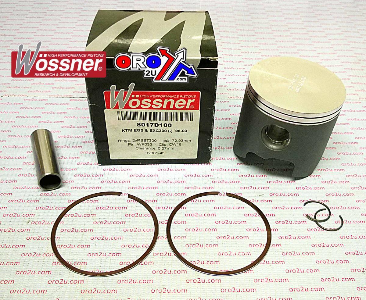 PISTON KIT 96-03 KTM300 72.50, WOSSNER 8017D050 FORGED