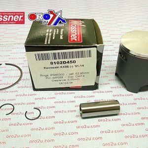 PISTON KIT 01-16 KX85 53.00, WOSSNER 8102D450 KAWASAKI MX