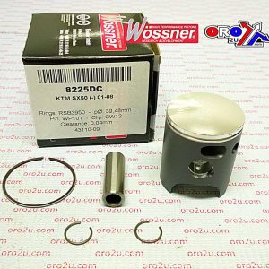 PISTON KIT 01-08 KTM50 SX, WOSSNER 8225DA FORGED MX 45030007000