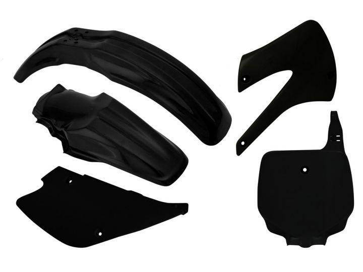 PLASTIC KIT/5 98-13 KX85 BLACK, RTECH R-KITKX0-NR0-507