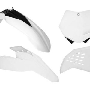 PLASTIC KIT/4 KTM 125-530, WHITE RTECH R-KITKTM-BN0-505