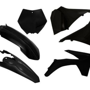 PLASTIC KIT/6 SX125-250 12 BLK, RTECH R-KITKTM-NR0-509