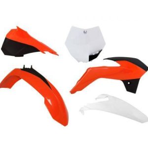 PLASTIC KIT/5 13-17 KTM SX85, OEM16 ORANGE/WHITE RTECH, R-KITKTM-OEM-523