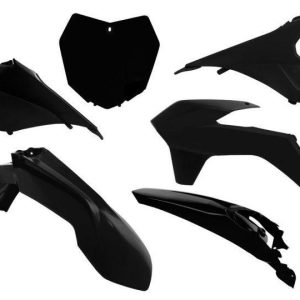 PLASTIC KIT/6 13-16 KTM SX/SXF, BLACK RTECH R-KITKTM-NR0-512