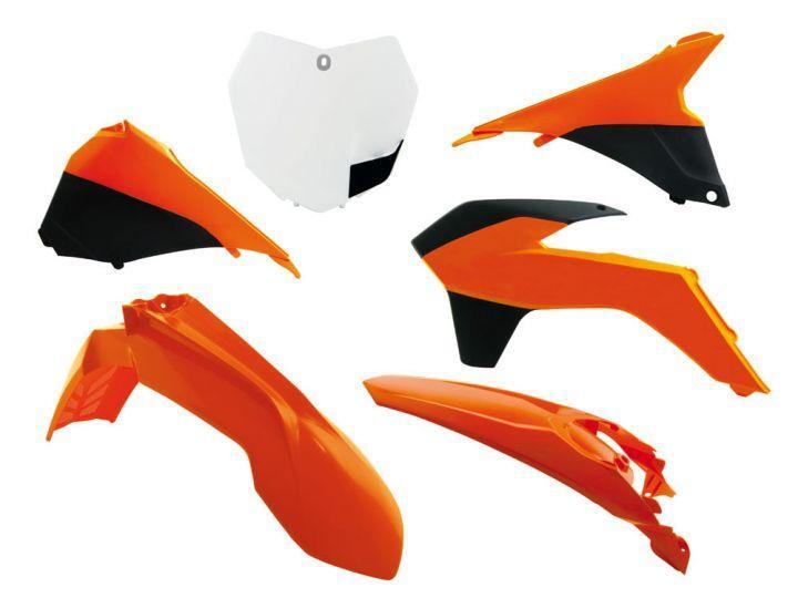 PLASTIC KIT/6 13-16 KTM SX/SXF, OEM 13/14 ORANGE RTECH, R-KITKTM-OEM-512