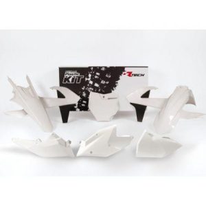PLASTIC KIT/6 16-18 KTM SX/SXF, WHITE RTECH R-KITKTM-BN0-516