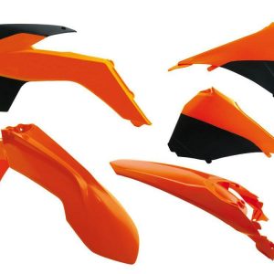 PLASTIC KIT KTM EXC 14-16, RTECH OEM R-KITKTM-OEM-415, VENTED FRONT FENDER, OEM 2014
