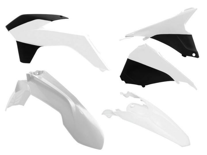 PLASTIC KIT KTM EXC 14-16, RTECH WHITE R-KITKTM-BN0-415