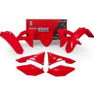 PLASTIC KIT/6 RED 17-18 CRF450RX, RTECH R-KITCRF-RS0-600, RED