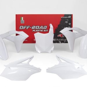 PLASTIC KIT/5 17-19 KX250F, WHITE RTECH R-KITKXF-BN0-519