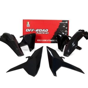 PLASTIC KIT 17-18 HUSKY TE/FE/TX, 4 PIECE ,COLOUR BLACK, RTECH R-KITHSQ-NR0-417