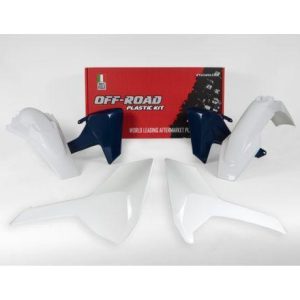 PLASTIC KIT 17-18 HUSKY TE/FE/TX, 4 PIECE OEM COLOUR, RTECH R-KITHSQ-OEM-417