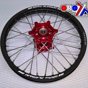 19x2.15 WHEEL HON BK MATT/RED, MX-9020 BK RIM / RED HUB, SP012.03.81.51.99 MATT RIM