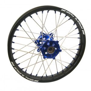 19x1.85 WHEEL HUSKYMATT BLACK/BLUE, MX-5010 MATT BLACK /RIM, BLUE HUB, SP052.04.82.51.04 BLUE NIPPLES