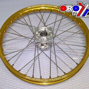 21x1.60 WHEEL RMZ 05-23RACE, MX-3000 GLOSS GOLD RIM, GLOSS SILVER HUB, SP175.00.80.02.99 GLOSS RIM