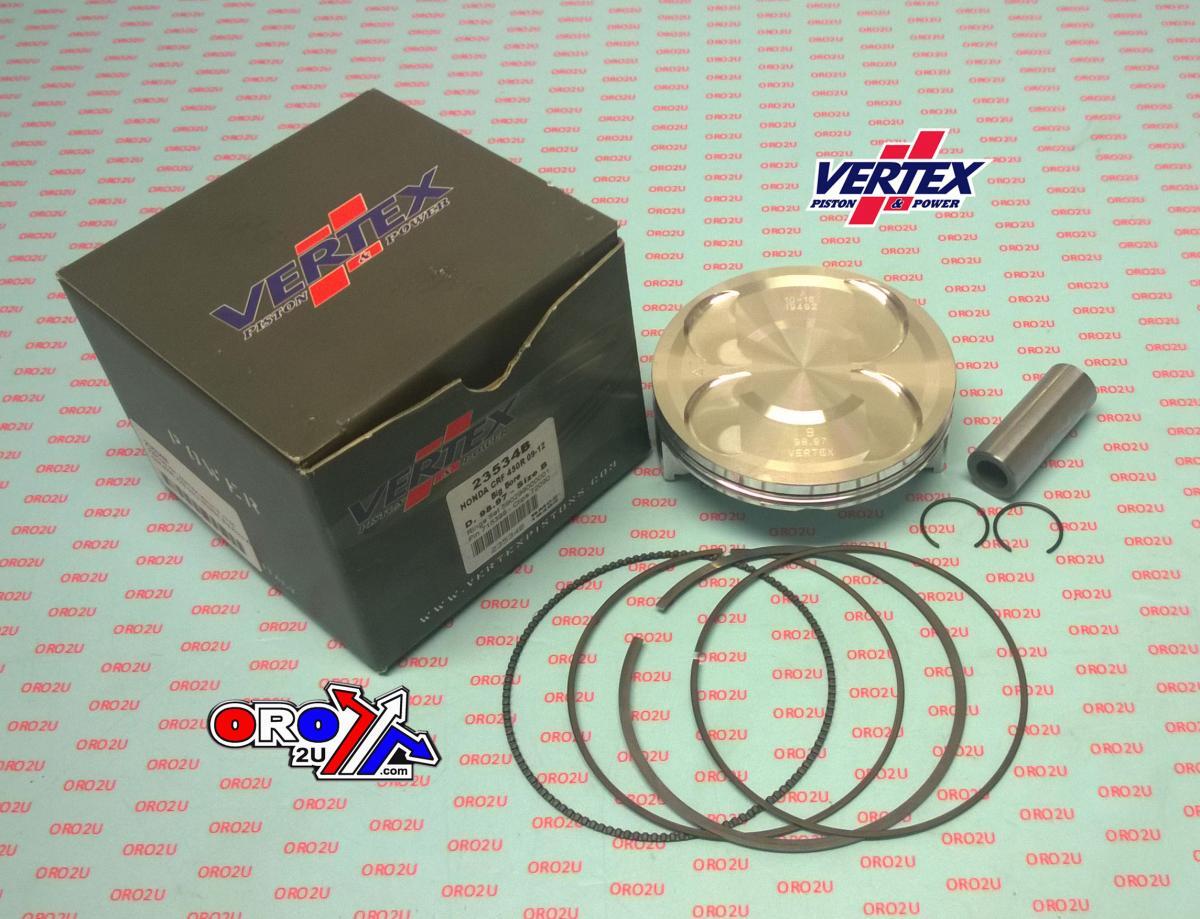 PISTON KIT VERTEX 99.0 A HONDA CRF 450 09-12, VERTEX 23534A OS +3.00 BIG BORE XL COMPR 12,0:1