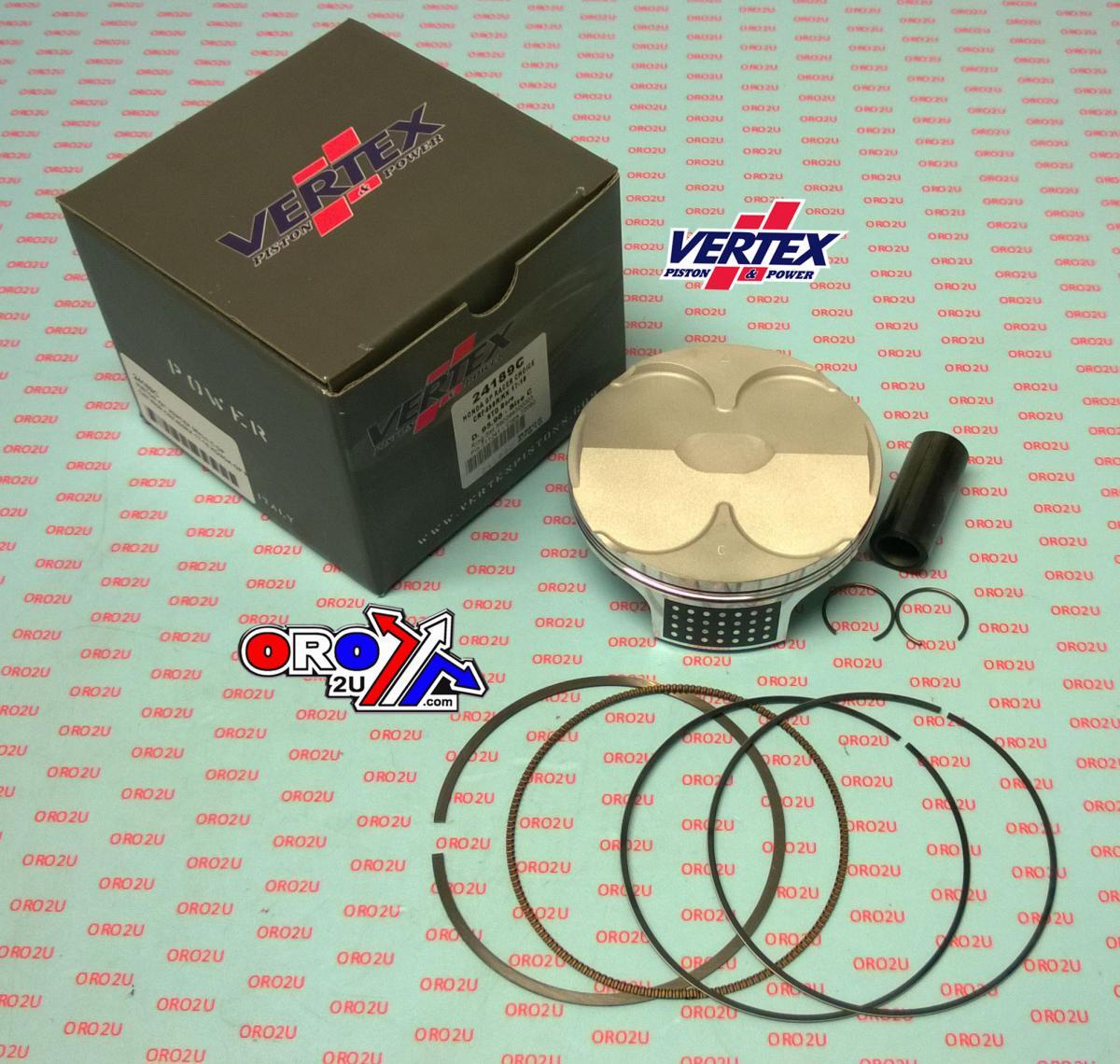 PISTON KIT VERTEX 96.0 A GP HONDA CRF 450 R/RX 17-18, VERTEX 24189A HC COMPR 13,9:1 GP RACERS CHOICE