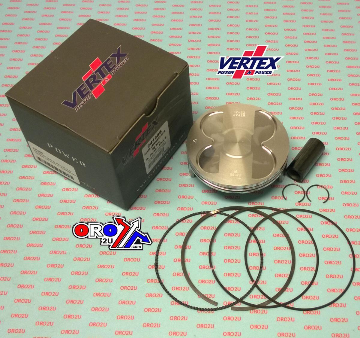 PISTON KIT VERTEX 99.0 A HONDA CRF 450 R/RX 17-22, VERTEX 24198A OS+3:00 BIG BORE COMPR 13,5:1