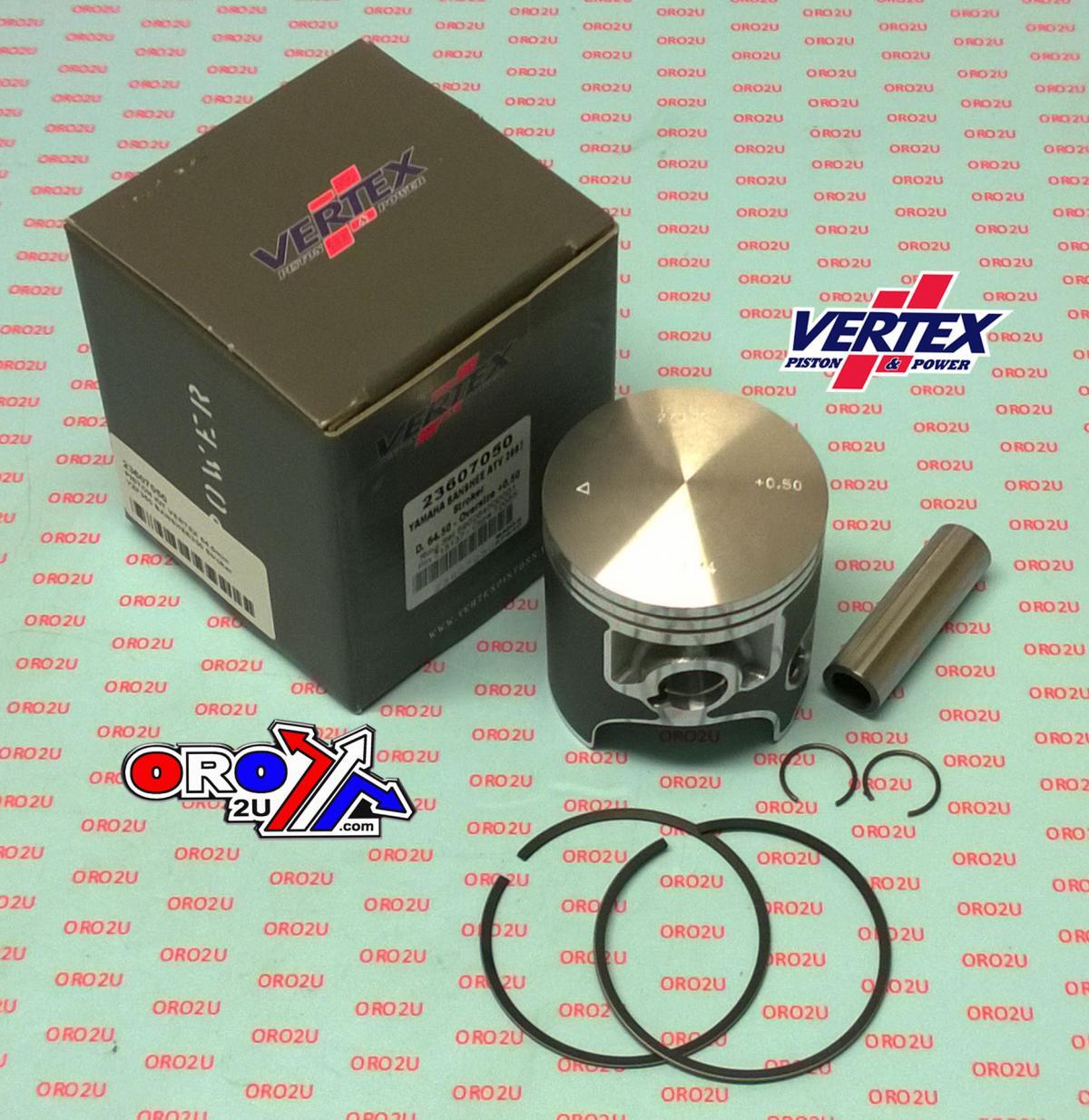 PISTON KIT VERTEX 64.0 YAMAHA YZF 350 UPTO 2007, VERTEX 23607 STD 350 BANSHEE STROKER