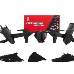 PLASTIC KIT/6 2019-22 KTM SX/SXF, BLACK, RTECH R-KITKTM-NR0-599